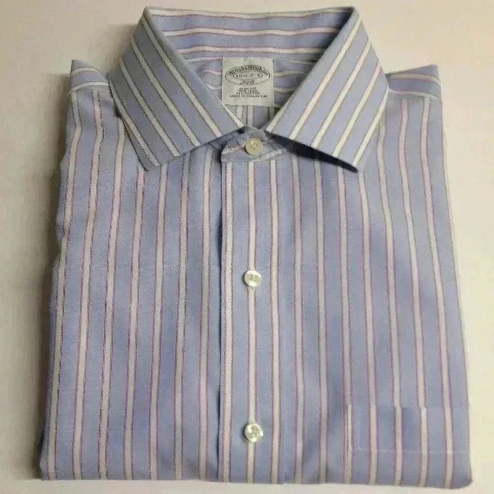 BROOKS BROTHERS 346 Non-Iron Shirt 15 1/2 - 2/3